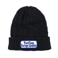 PORKCHOP/ROUNDED KNIT CAP（BLACK）［ニットキャップ-22秋冬］