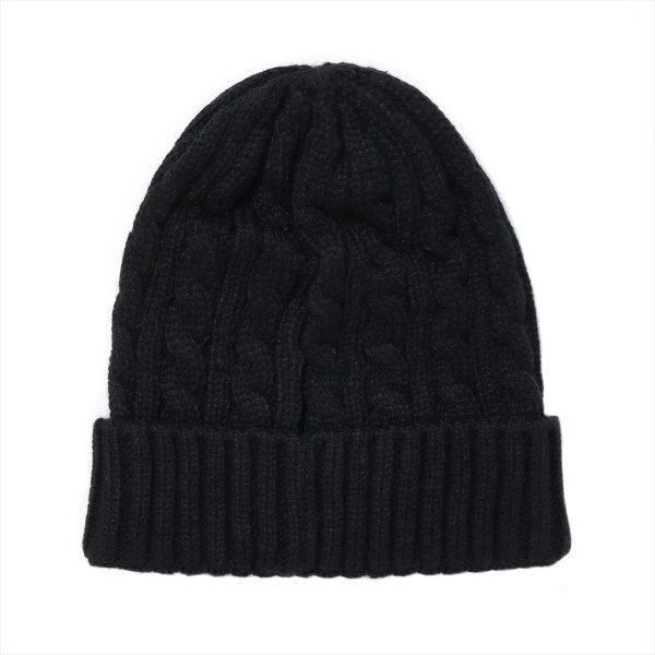 画像2: PORKCHOP/ROUNDED KNIT CAP（BLACK）［ニットキャップ-22秋冬］