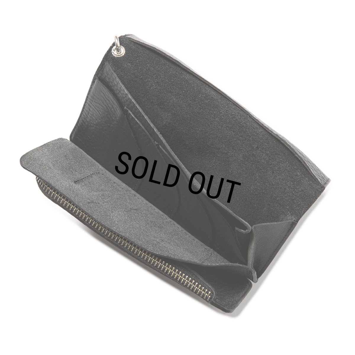 画像4: CALEE/SILVER STAR CONCHO LEATHER LONG WALLET（BLACK）［レザーロングウォレット-24春夏］ (4)