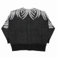 画像2: 【50%OFF】DAIRIKU/"Leopard" Mohair Cardigan Knit（Black）［レオパードモヘアニットカーディガン-23春夏］ (2)