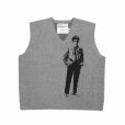 画像1: DAIRIKU/"Benjamin" Knit Vest（Gray） 【40%OFF】［ニットベスト-23春夏］ (1)