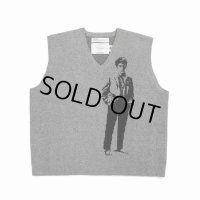DAIRIKU/"Benjamin" Knit Vest（Gray） 【40%OFF】［ニットベスト-23春夏］