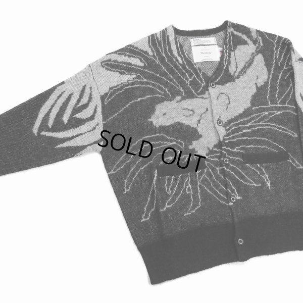 画像3: 【50%OFF】DAIRIKU/"Leopard" Mohair Cardigan Knit（Black）［レオパードモヘアニットカーディガン-23春夏］