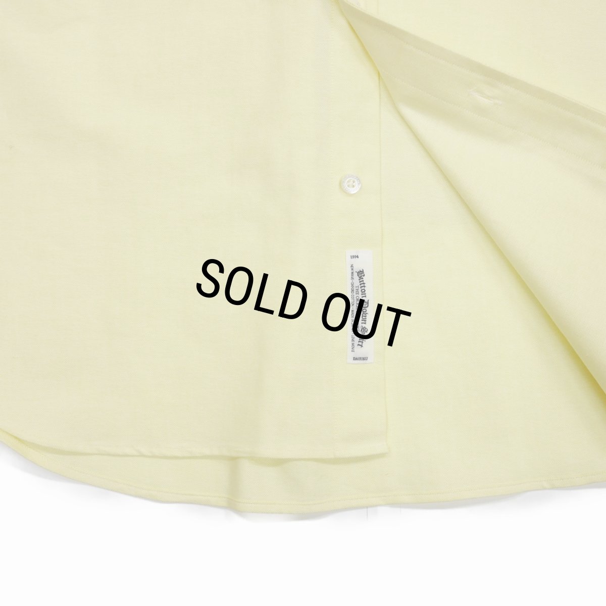 画像6: 【60%OFF】DAIRIKU/"Benjamin" BD Oxford Shirt（Yellow）［BDオックスフォードシャツ-23春夏］ (6)