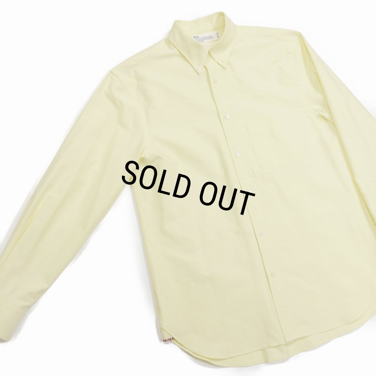 画像3: 【60%OFF】DAIRIKU/"Benjamin" BD Oxford Shirt（Yellow）［BDオックスフォードシャツ-23春夏］ (3)