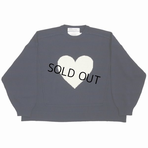 画像1: DAIRIKU/♡ Pullover Knit（Navy）［プルオーバーニット-23春夏］