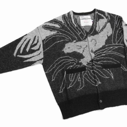 他の写真3: DAIRIKU/"Leopard" Mohair Cardigan Knit（Black） 【40%OFF】［レオパードモヘアニットカーディガン-23春夏］