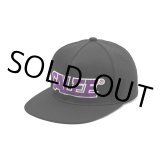 CALEE/CALEE Univ. embroidery cap（Black/Purple）［ツイルキャップ-22秋冬］