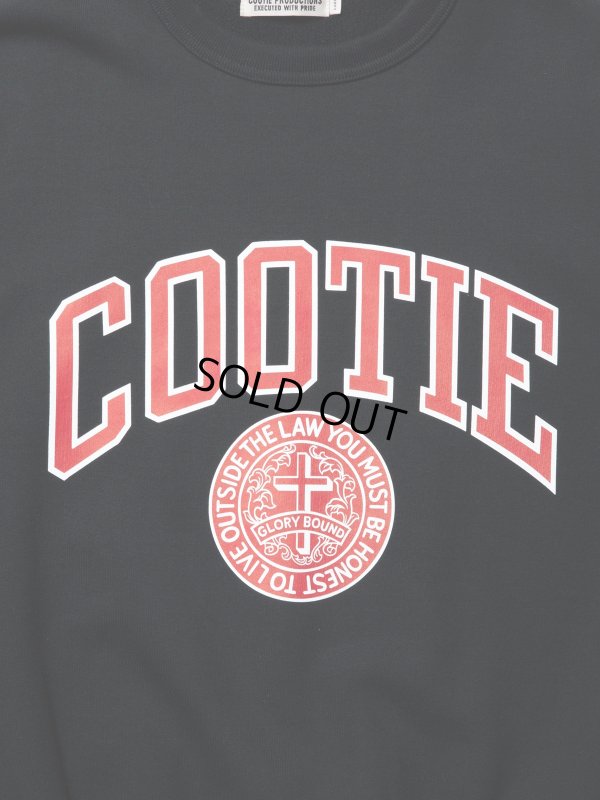 画像2: COOTIE PRODUCTIONS/Heavy Oz Sweat Crew（COLLEGE）（Black）［スウェットクルー-23春夏］