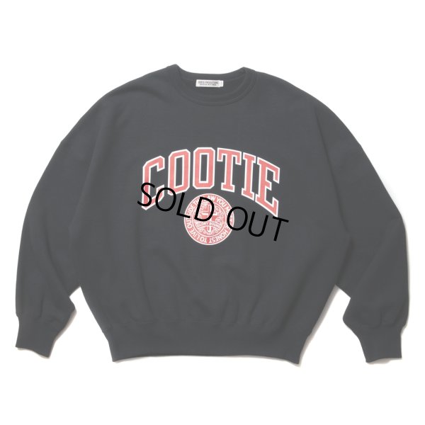 画像1: COOTIE PRODUCTIONS/Heavy Oz Sweat Crew（COLLEGE）（Black）［スウェットクルー-23春夏］