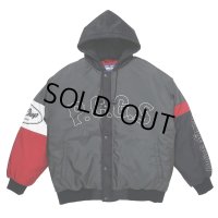 PORKCHOP/HOODED STADIUM JKT（GRAY/RED）［フーデッドスタジアムJKT-23春夏］