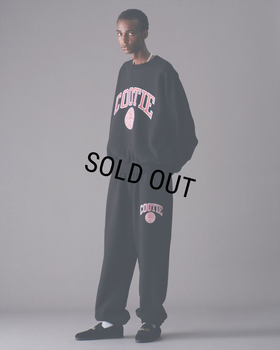 画像4: COOTIE PRODUCTIONS/Heavy Oz Sweat Easy Pants（COLLEGE）（Black）［スウェットイージーパンツ-23春夏］ (4)