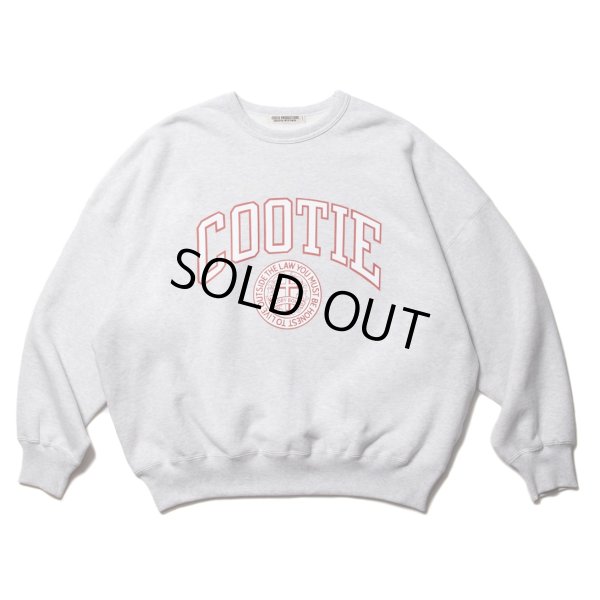 画像1: COOTIE PRODUCTIONS/Heavy Oz Sweat Crew（COLLEGE）（Oatmeal）［スウェットクルー-23春夏］