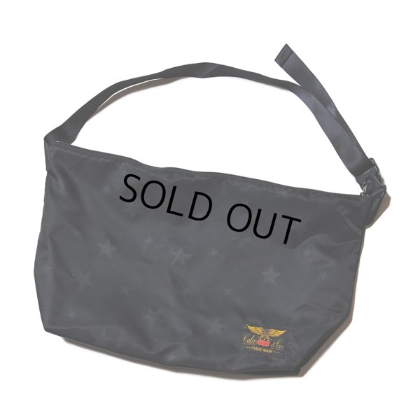 画像1: CALEE/Allover star pattern MA-1 nylon shoulder bag（Black）［ショルダーバッグ-23春夏］