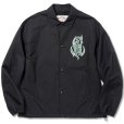 画像1: CALEE/CAL Logo fol drop shoulder utility coach jacket -Naturally paint design-（Black）［コーチJKT-23春夏］ (1)