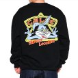 画像4: CALEE/B.L Bunny crew neck sweat（Black）［クルーネックスウェット-23春夏］ (4)