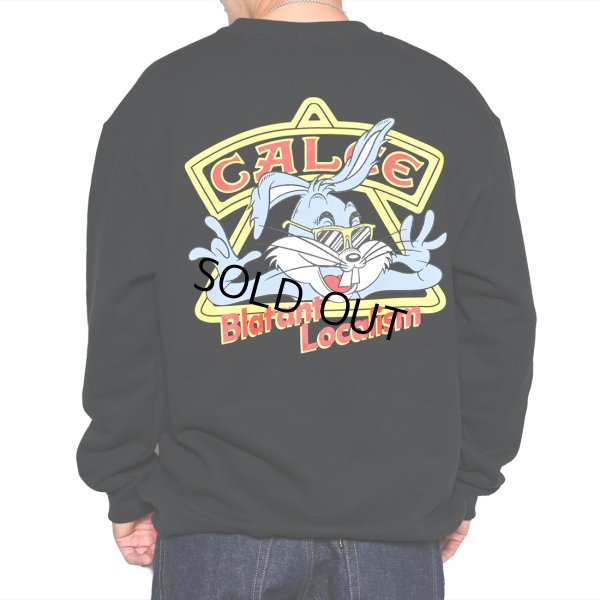 画像4: CALEE/B.L Bunny crew neck sweat（Black）［クルーネックスウェット-23春夏］