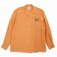 画像1: WACKO MARIA/50'S OPEN COLLAR SHIRT（TYPE-2）（ORANGE）［50'Sオープンカラーシャツ-23春夏］ (1)