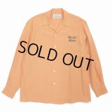 WACKO MARIA/50'S OPEN COLLAR SHIRT（TYPE-2）（ORANGE）［50'Sオープンカラーシャツ-23春夏］