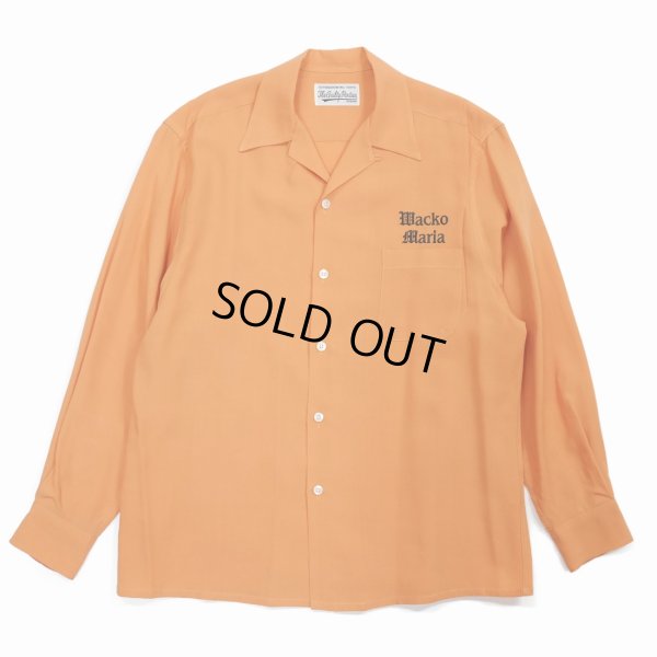 画像1: WACKO MARIA/50'S OPEN COLLAR SHIRT（TYPE-2）（ORANGE）［50'Sオープンカラーシャツ-23春夏］