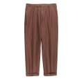 画像1: WACKO MARIA/PLEATED TROUSERS（TYPE-1）（BROWN）［ワンタックT/Cスラックス(TYPE-1)-23春夏］ (1)