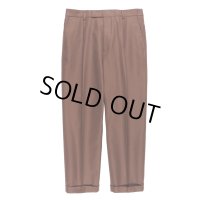 WACKO MARIA/PLEATED TROUSERS（TYPE-1）（BROWN）［ワンタックT/Cスラックス(TYPE-1)-23春夏］