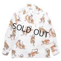WACKO MARIA/TIM LEHI / HAWAIIAN SHIRT L/S（WHITE）［ハワイアンシャツ-23春夏］