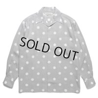 WACKO MARIA/DOTS OPEN COLLAR SHIRT（GRAY）［ドットオープンカラーシャツ-23春夏］
