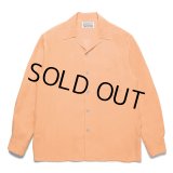 WACKO MARIA/50'S OPEN COLLAR SHIRT（TYPE-1）（ORANGE）［50'Sオープンカラーシャツ-23春夏］