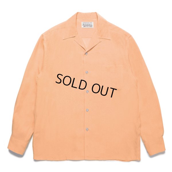 画像1: WACKO MARIA/50'S OPEN COLLAR SHIRT（TYPE-1）（ORANGE）［50'Sオープンカラーシャツ-23春夏］