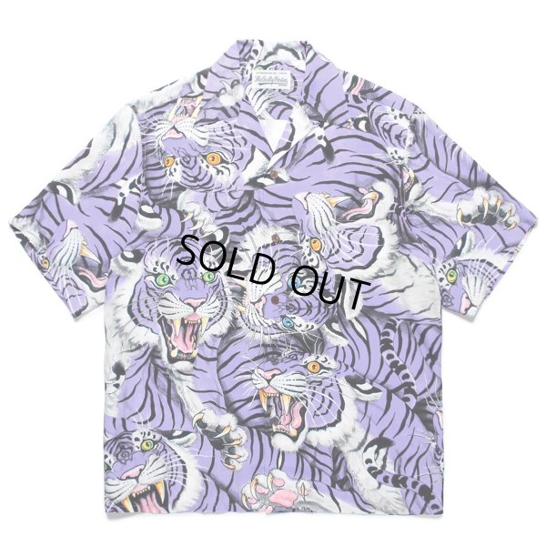 画像1: WACKO MARIA/TIM LEHI / HAWAIIAN SHIRT S/S（PURPLE）［ハワイアンシャツ-23春夏］