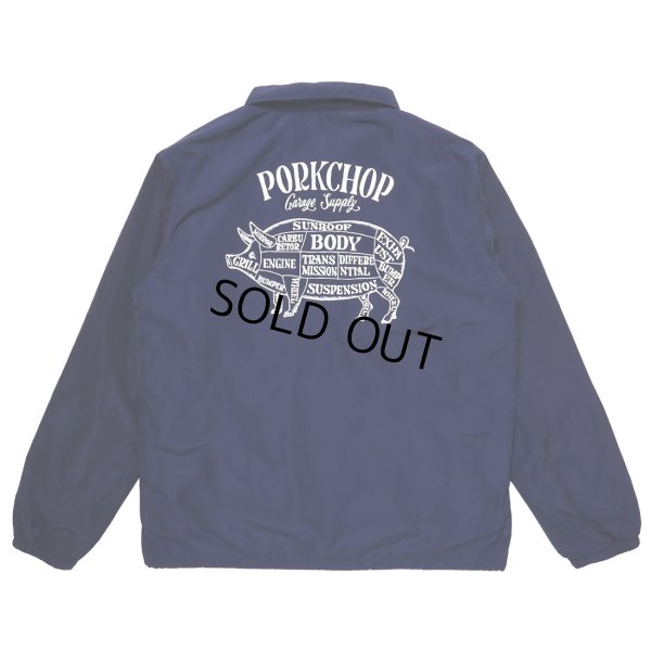 画像1: PORKCHOP/ORIGINAL BOA COACH JKT（NAVY）［オリジナルボアコーチJKT-23春夏］
