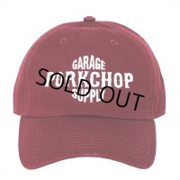 PORKCHOP/B&S BASE CAP（BURGUNDY）［6パネルキャップ-23春夏］