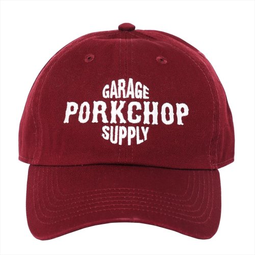 他の写真1: PORKCHOP/B&S BASE CAP（BURGUNDY）［6パネルキャップ-23春夏］