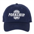 画像1: PORKCHOP/B&S BASE CAP（NAVY）［6パネルキャップ-23春夏］ (1)