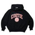 画像1: COOTIE PRODUCTIONS/Heavy Oz Sweat Hoodie（COLLEGE）（Black）［スウェットフーディー-23春夏］ (1)