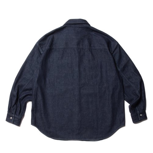 他の写真2: COOTIE PRODUCTIONS/Denim Work Shirt（Indigo One Wash）［ワンウォッシュ加工デニムワークシャツ-23春夏］