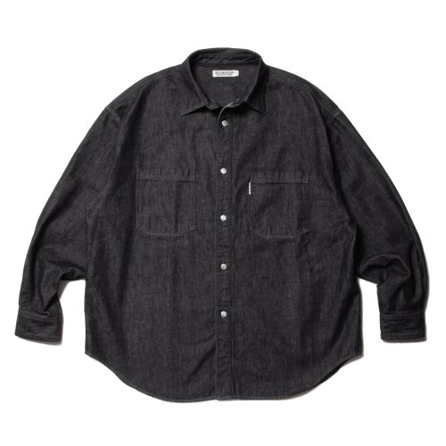 他の写真1: COOTIE PRODUCTIONS/Denim Work Shirt（Black One Wash）［ワンウォッシュデニムワークシャツ-23春夏］
