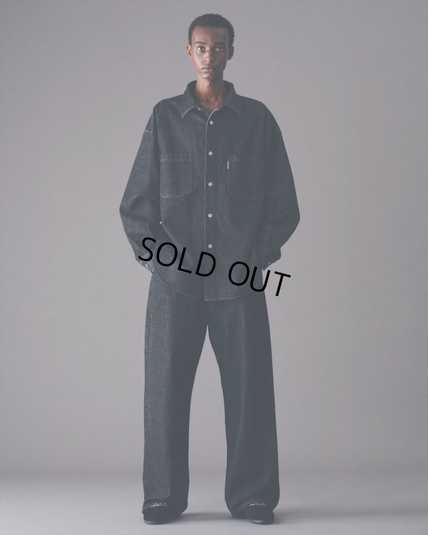 画像2: COOTIE PRODUCTIONS/Denim Work Shirt（Black One Wash）［ワンウォッシュデニムワークシャツ-23春夏］