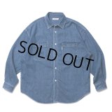 COOTIE PRODUCTIONS/Denim Work Shirt（Indigo Fade）［フェード加工デニムワークシャツ-23春夏］