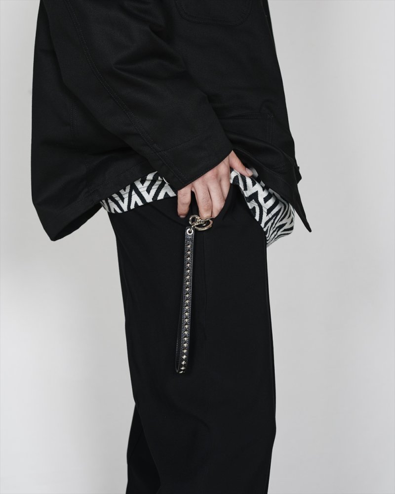 画像3: CALEE/STUDS LEATHER WRIST STRAP（BLACK）［スタッズレザーリストストラップ-23秋冬］