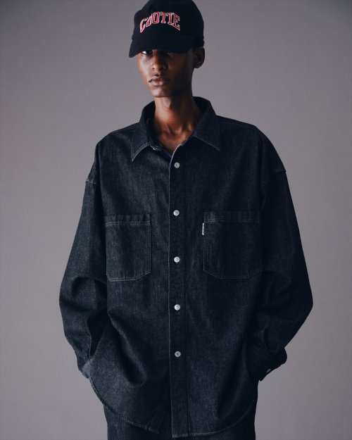 他の写真3: COOTIE PRODUCTIONS/Denim Work Shirt（Black One Wash）［ワンウォッシュデニムワークシャツ-23春夏］