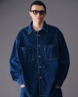 画像4: COOTIE PRODUCTIONS/Denim Work Shirt（Indigo Fade）［フェード加工デニムワークシャツ-23春夏］ (4)