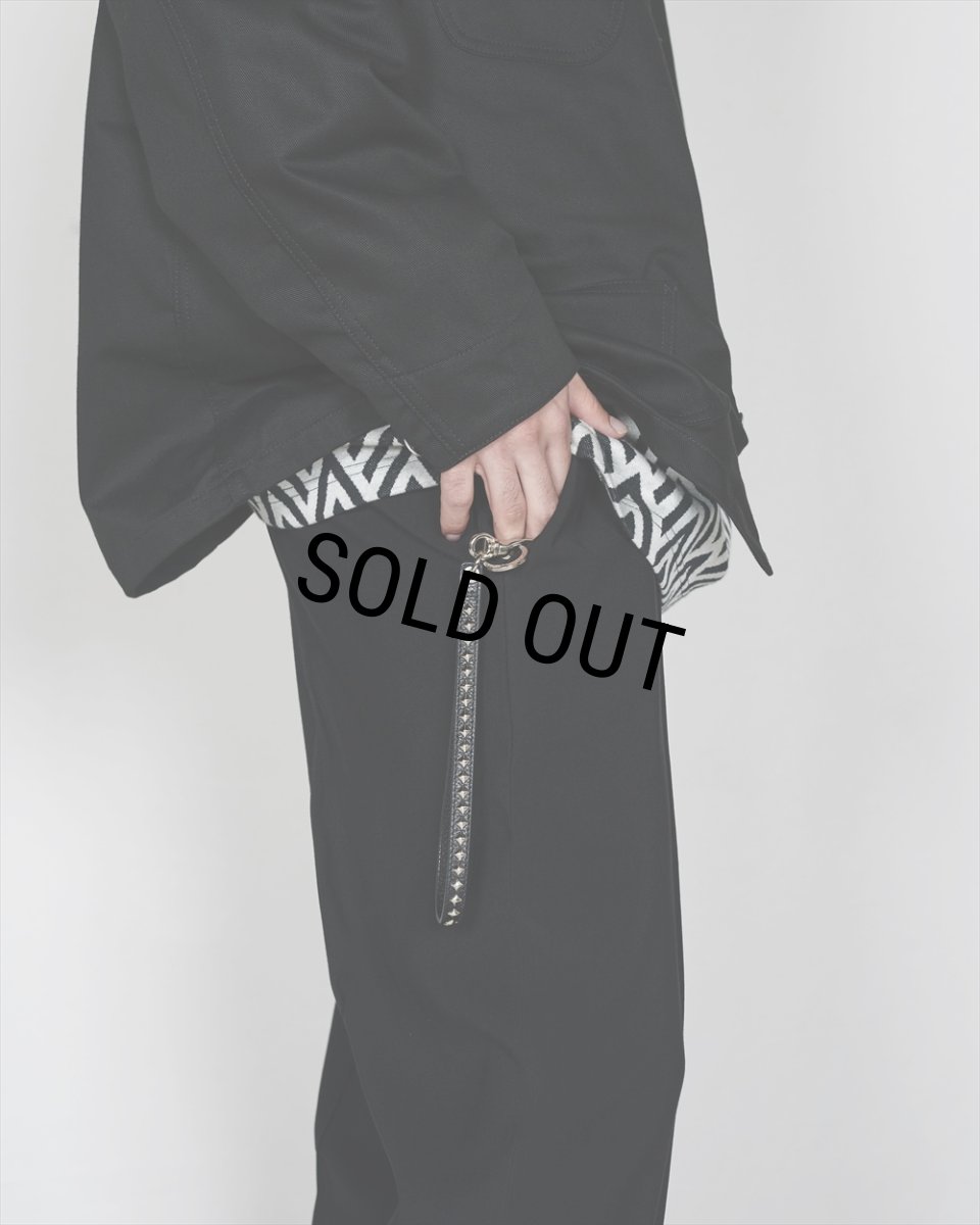 画像4: CALEE/STUDS LEATHER WRIST STRAP（BLACK）［スタッズレザーリストストラップ-23秋冬］ (4)