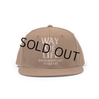 RATS/EMBROIDERY CAP "WAY OF LIFE"（BROWN）［"WAY OF LIFE"キャップ-23春夏］