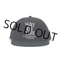 RATS/EMBROIDERY CAP "WAY OF LIFE"（BLACK）［"WAY OF LIFE"キャップ-23春夏］