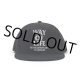 RATS/EMBROIDERY CAP "WAY OF LIFE"（BLACK）［"WAY OF LIFE"キャップ-23春夏］