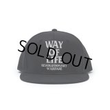 RATS/EMBROIDERY CAP "WAY OF LIFE"（BLACK）［"WAY OF LIFE"キャップ-23春夏］