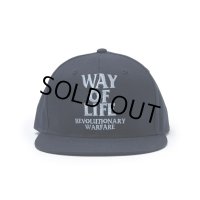 RATS/EMBROIDERY CAP "WAY OF LIFE"（NAVY）［"WAY OF LIFE"キャップ-23春夏］