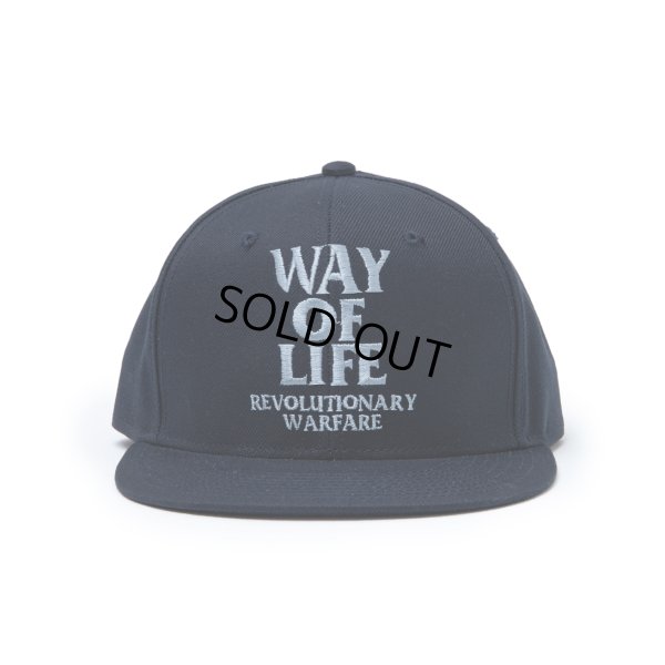 画像1: RATS/EMBROIDERY CAP "WAY OF LIFE"（NAVY）［"WAY OF LIFE"キャップ-23春夏］